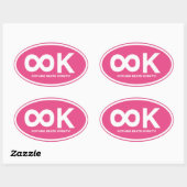 Sticker Ovale Infinité K (Feuille)