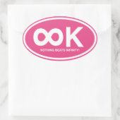 Sticker Ovale Infinité K (Sac)