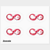 Sticker Ovale Infinity (Feuille)