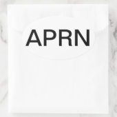 Sticker Ovale Infirmier autorisé avancé de pratique (Sac)