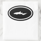 Sticker Ovale Infirmière requin (Sac)