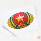 Sticker Ovale Insigne de police et de service des incendies (Enveloppe)