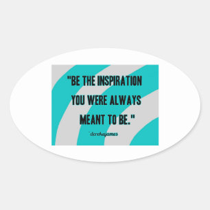 Sticker ovale Inspiration
