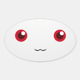 Sticker Ovale Inspiré par Kyubey