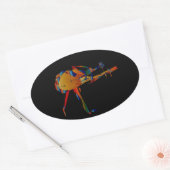 Sticker Ovale Instrumentaliste (Enveloppe)