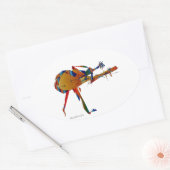 Sticker Ovale Instrumentaliste (Enveloppe)