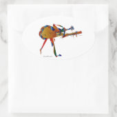 Sticker Ovale Instrumentaliste (Sac)