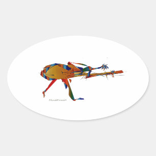 Sticker Ovale Instrumentaliste