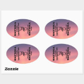 Sticker ovale interdit aux violons (Feuille)
