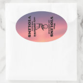 Sticker ovale interdit aux violons (Sac)