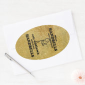 Sticker ovale interdit par Handbells (Enveloppe)