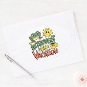 Sticker Ovale Introvert Sunshine Break (Enveloppe)