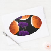 Sticker Ovale Intrusion violette (Enveloppe)