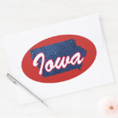 Sticker Ovale Iowa (Enveloppe)