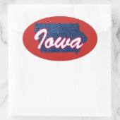 Sticker Ovale Iowa (Sac)