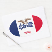 Sticker Ovale Iowa (Enveloppe)