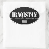 Sticker Ovale Iraq (Sac)