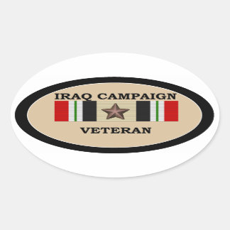 Sticker Ovale Iraq Vétérinaire 1 ICS