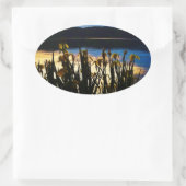 Sticker Ovale Iris jaunes sur la rive du lac Arrowhead (Sac)