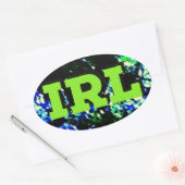 Sticker Ovale IRL (En Vie Réelle) (Enveloppe)