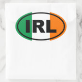 Sticker Ovale Irlande IRL Europe (Sac)