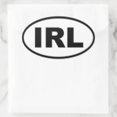 Sticker Ovale Irlande - IRL - Europe (Sac)