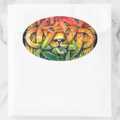Sticker Ovale Iron Lion Zion - M1 (Sac)