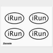 Sticker Ovale iRun (Feuille)