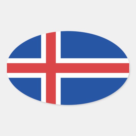 STICKER OVALE ISLANDE (Devant)