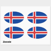 STICKER OVALE ISLANDE (Feuille)