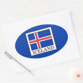 Sticker Ovale Islande (Enveloppe)