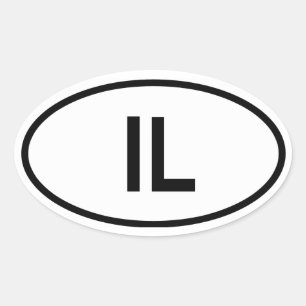 Sticker Ovale Israël "IL"