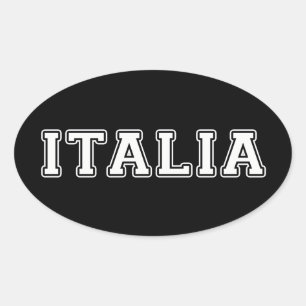 Sticker Ovale Italie