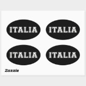 Sticker Ovale Italie (Feuille)