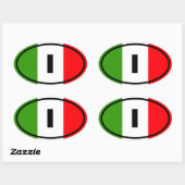 Sticker Ovale Italie - I - Europe (Feuille)