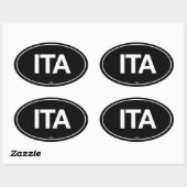 Sticker Ovale Italie Oval (Feuille)