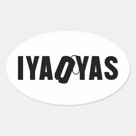 STICKER OVALE IYAOYAS (Devant)