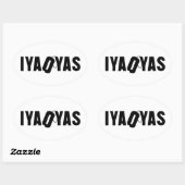 STICKER OVALE IYAOYAS (Feuille)