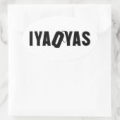 STICKER OVALE IYAOYAS (Sac)