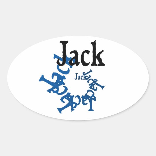 Sticker Ovale Jack (Devant)