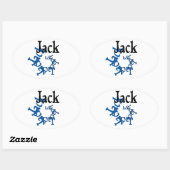 Sticker Ovale Jack (Feuille)