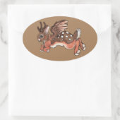 Sticker Ovale Jackalope/Worpletinger (Sac)