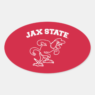Sticker Ovale Jacksonville State University JAX State Gamecocks