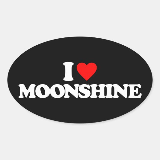 STICKER OVALE J'ADORE MOONSHINE (Devant)