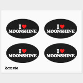 STICKER OVALE J'ADORE MOONSHINE (Feuille)