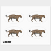 Sticker Ovale Jaguar (Feuille)