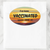 Sticker Ovale "J'ai été vacciné" (Sac)