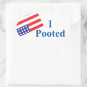 Sticker Ovale J'ai posté Stocker (Sac)