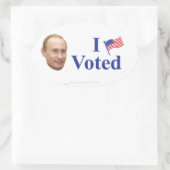 Sticker Ovale J'ai voté (Sac)