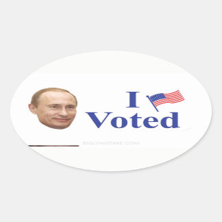 Sticker Ovale J'ai voté